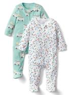 Gap Ice Cream Zip Footed One Piece 2 Pack - Multi