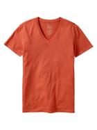 Gap Essential Deep V Neck T Shirt - Lava Orange