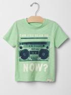 Gap Glow In The Dark Graphic Tee - Neon Lime Green