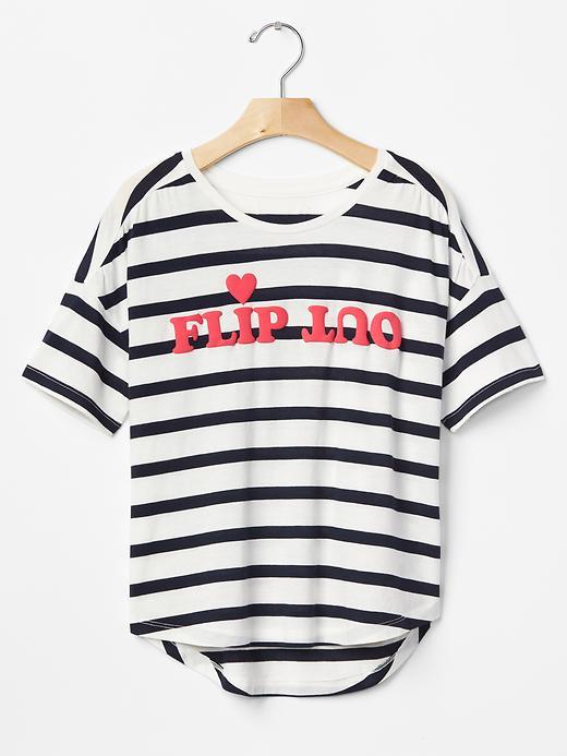Gap Statement Stripe Dolman Tee - Dark Night