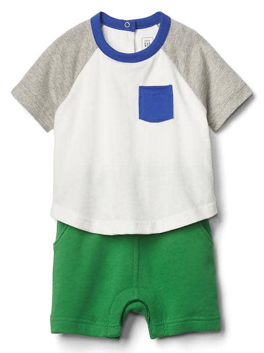 Gap Double Layer Baseball Tee One Piece - New Off White