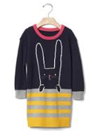 Gap Intarsia Bunny Sweater Dress - Bunny