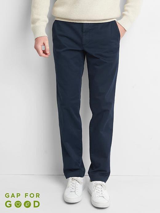 Gap Vintage Wash Slim Fit Khakis Stretch - Tapestry Navy