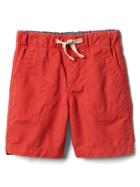 Gap Twill Pull On Shorts - Red