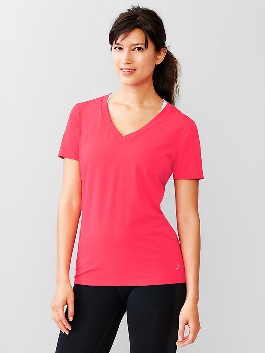 Gap Women Gapfit Breathe V Neck Tee - Red Vibe A.s.