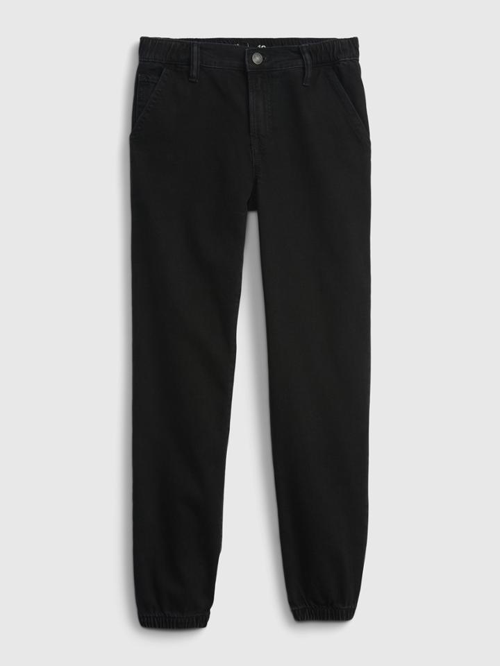 Kids Denim Joggers With Washwell