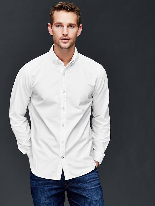 Gap Men Oxford Slim Fit Shirt - White