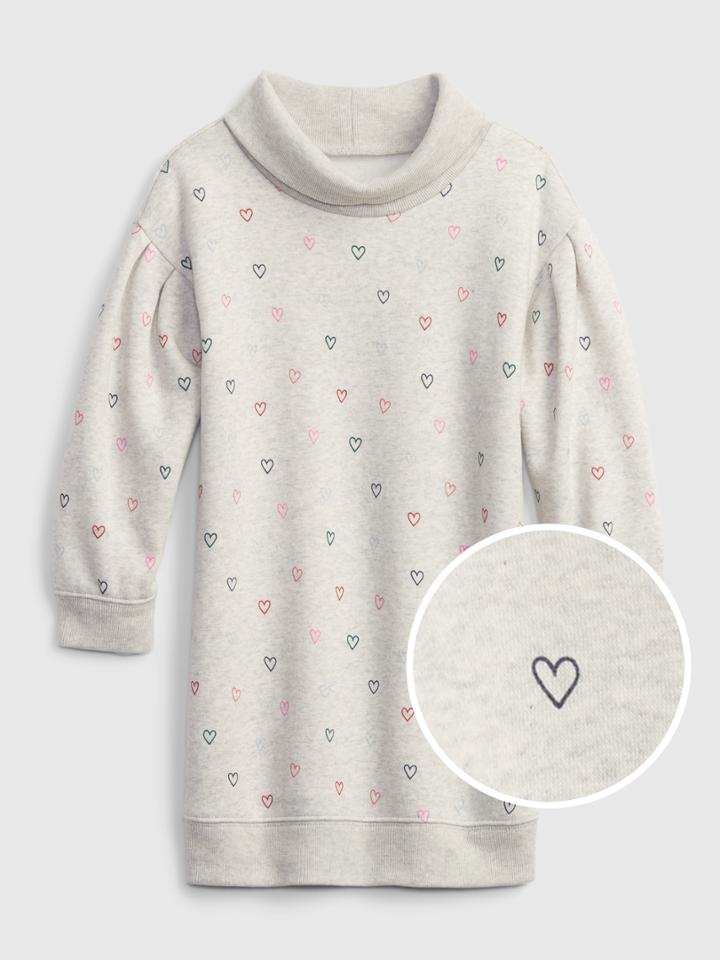 Toddler Turtleneck Sweatshirt Dress