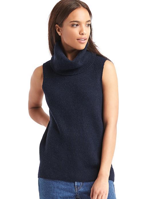 Gap Women Funnel Neck Sleeveless Sweater - Dark Night