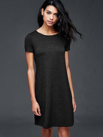 Gap Snit T Shirt Dress - True Black
