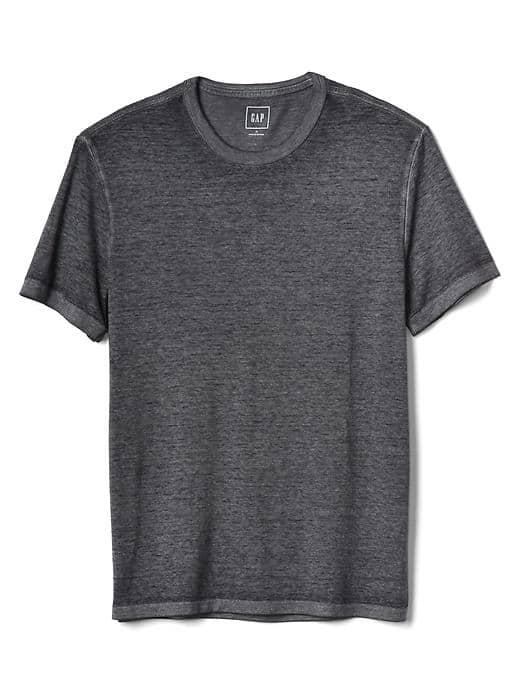 Gap Men Burnout Ringer Crewneck - Moonless Night