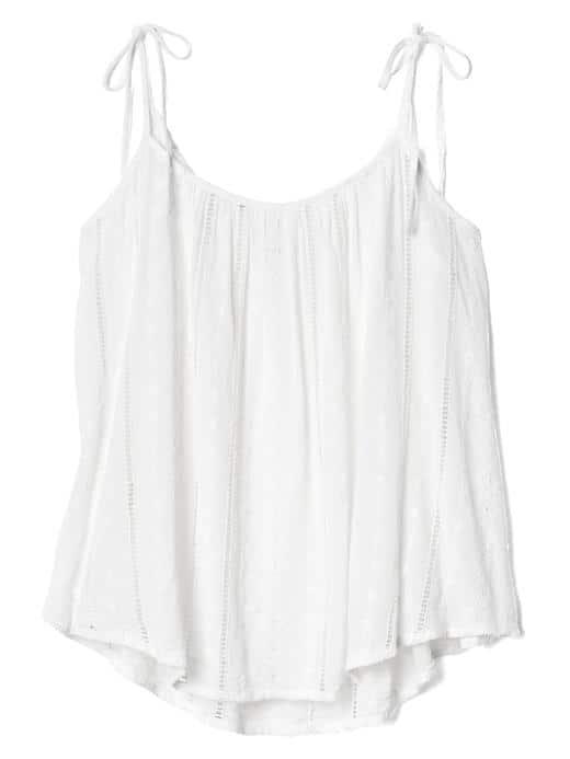 Gap Women Strappy Tie Cami - White