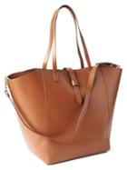 Gap Women Faux Leather Large Satchel - Camel