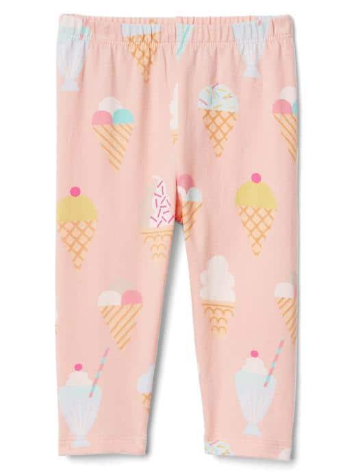 Gap Print Stretch Jersey Leggings - Ice Cream