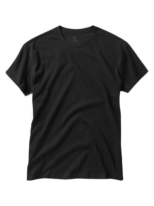 Gap Mens Short-sleeved Crewneck Shirt - True Black