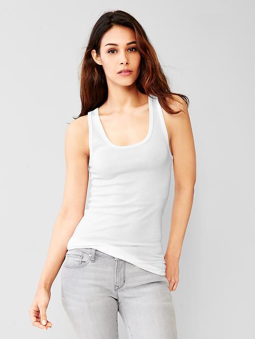 Gap Women New Modern Tank - White