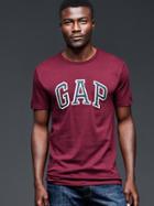 Gap Men Arch Logo Graphic T Shirt - Ruby Wine