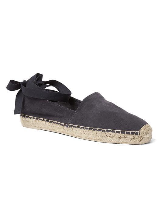 Gap Women Suede Lace Up Espadrilles - Storm