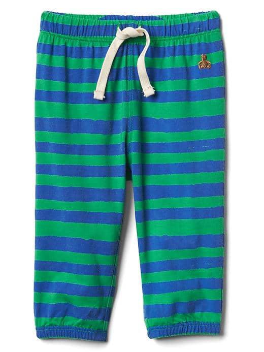 Gap Stripe Jersey Pants - Green