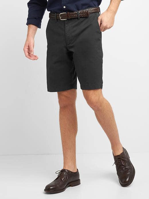 Gap Men Stretch Twill Shorts 10 - Moonless Night