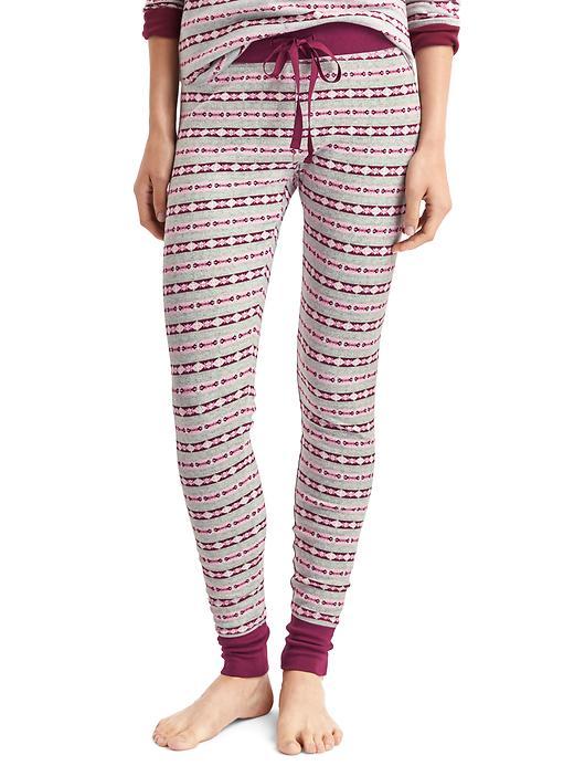 Gap Women Soft Cotton Print Leggings - Snow Fairisle Pink