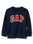 Gap Sherpa Logo Crew Pullover - True Indigo