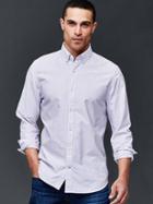 Gap Men Oxford Bengal Stripe Slim Fit Shirt - Primrose Pink