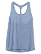 Gap Women Breathe Air Twist Back Tank - Bainbridge Blue