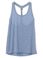 Gap Women Breathe Air Twist Back Tank - Bainbridge Blue