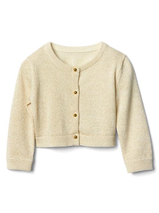 Gap Women Shimmer Cardigan - Ivory Frost