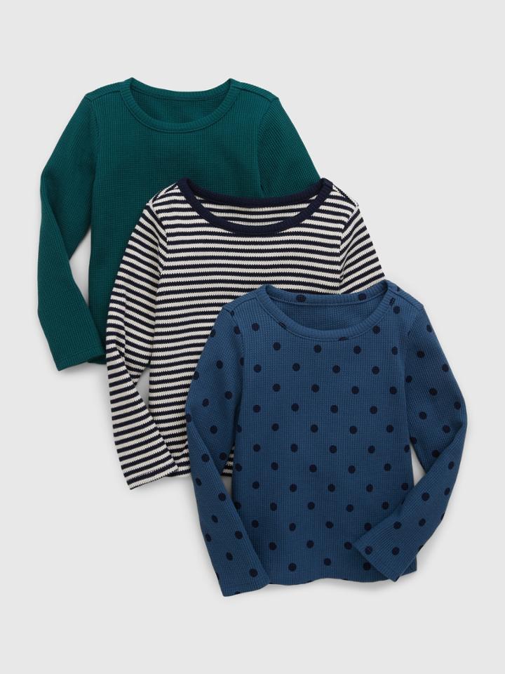 Toddler Waffle-knit T-shirt (3-pack)