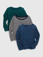 Toddler Waffle-knit T-shirt (3-pack)