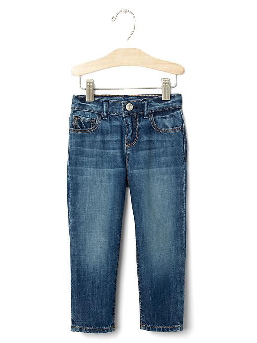 Gap 1969 Denim Girlfriend Jeans - Medium Indigo