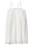 Gap Eyelet Spaghetti Dress - New Off White