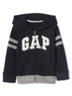 Gap Logo Varsity Zip Hoodie - True Indigo