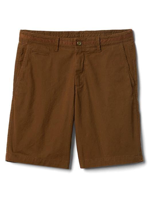 Gap Men Vintage Wash Stretch Shorts 10 - Hot Chestnut