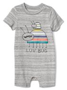 Gap Graphic Shorty One Piece - New Heather Grey
