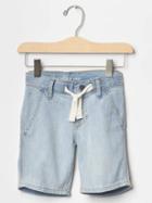 Gap Denim Beach Shorts - Bleached Indigo