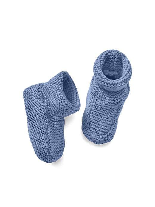 Gap Knit Booties - Indigo
