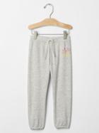 Gap Beach Graphic Sweats - Grey Heather