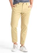 Gap Men Slim Fit Ankle Wader Pants - Off White