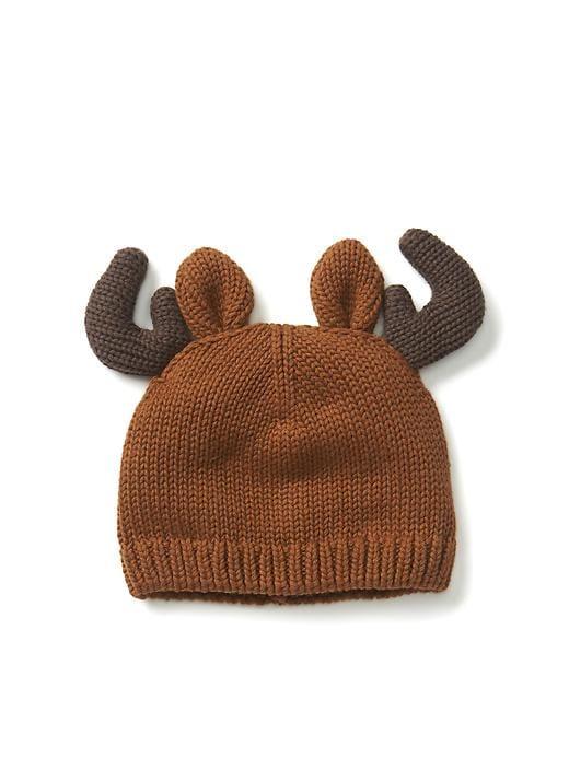 Gap Deer Knit Hat - Rich Ginger