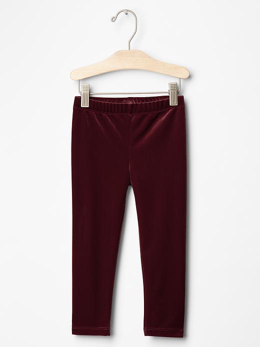 Gap Velvet Leggings - Dark Claret