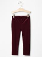 Gap Velvet Leggings - Dark Claret