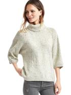 Gap Women Raglan Turtleneck Sweater - Light Grey