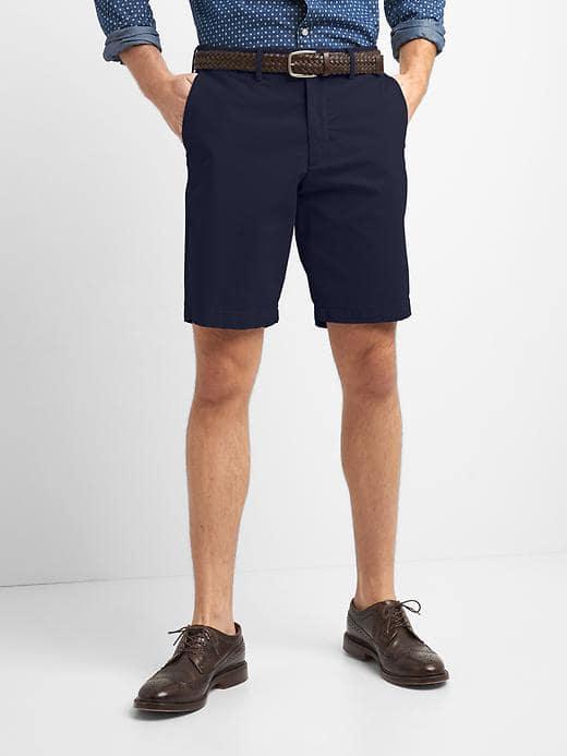 Gap Men Stretch Twill Shorts 10 - Tapestry Navy