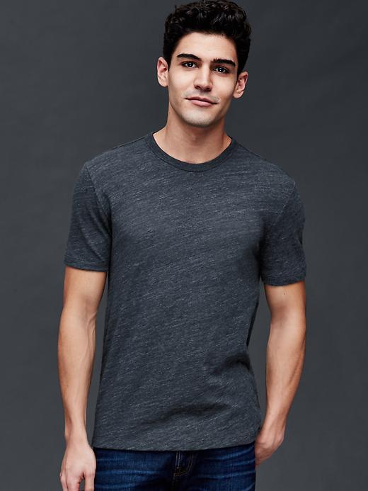 Gap Men Heathered T Shirt - Midnight Fog