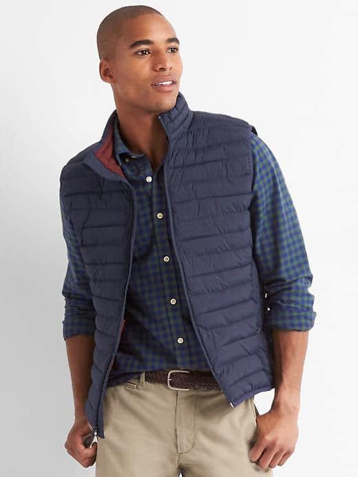 Gap Men Primaloft Puffer Vest - Tapestry Navy