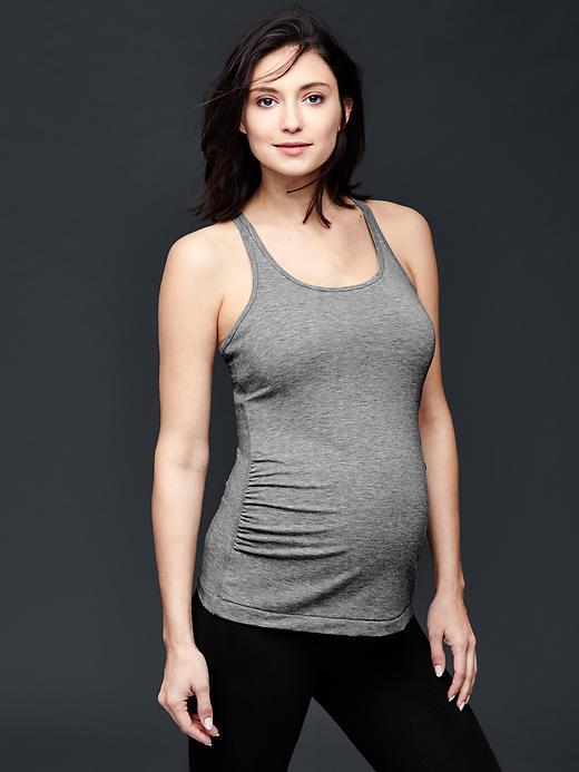 Gap Women Gapfit Breathe Racerback Tank - Heather Grey