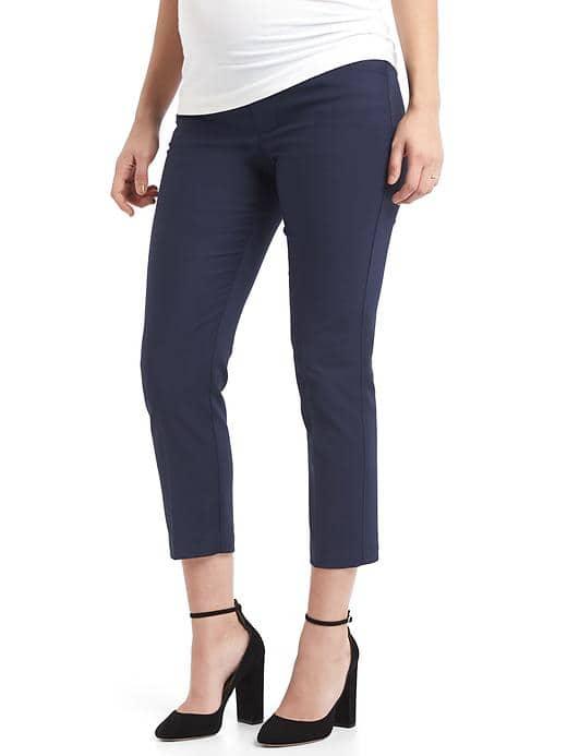 Gap Women Demi Panel Slim Crop Pants - True Indigo